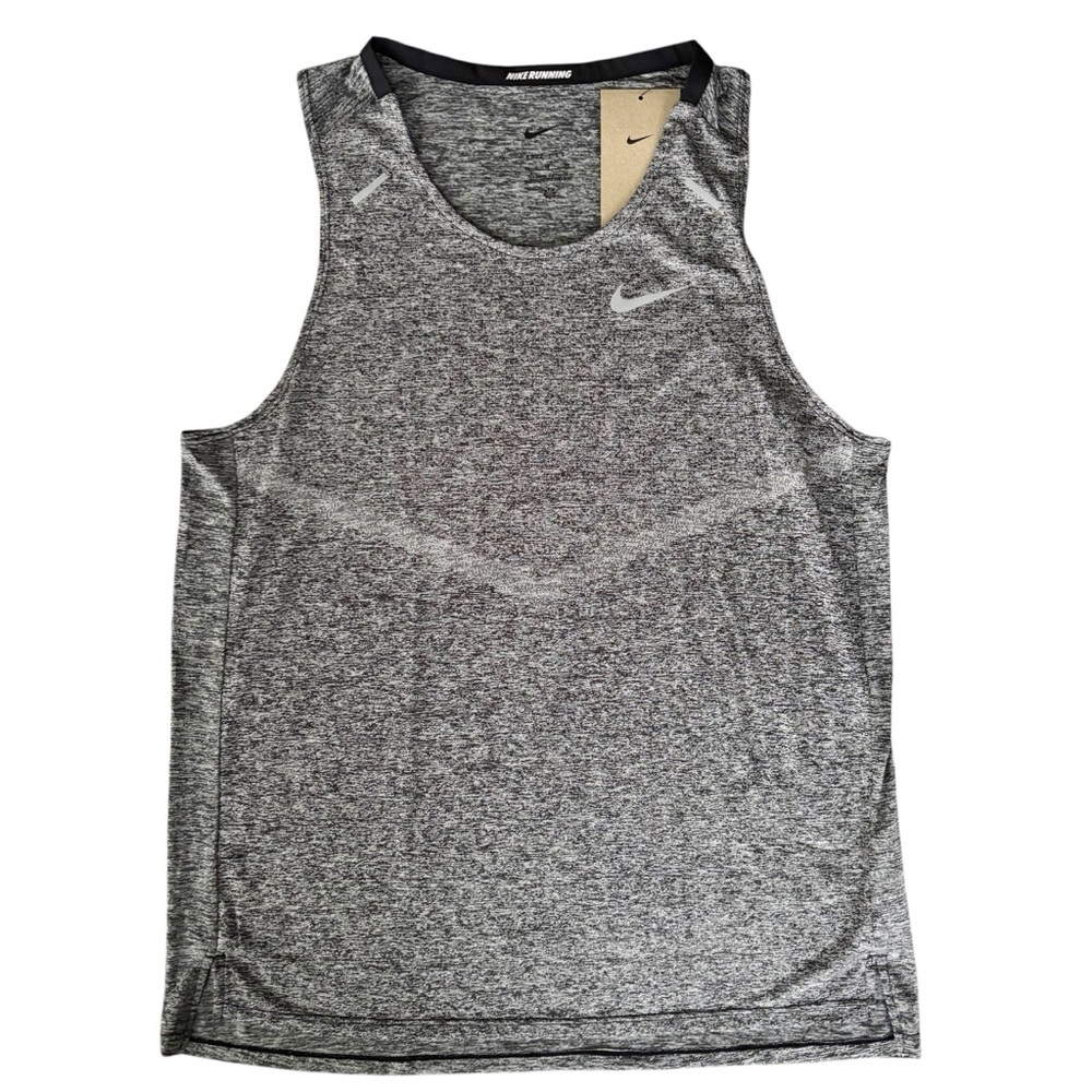 Nike Dri-Fit Rise 365 Gray Running Tank Shirt